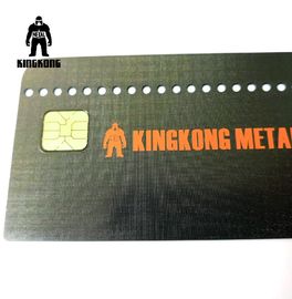 Gitter CR80 beendete Metallmitgliedskarte, quadrieren gebürstete Metallvisitenkarten