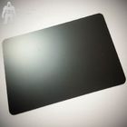 Leere schwarze Metallmattvisitenkarten, Ebenen-schwarze Visitenkarten 85x54x0.3mm