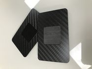 Schwarze Kohlenstoff-Faser-MattVisitenkarten mit NFC 13.56MHz brechen CR80 85x54mm ab