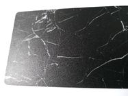 Schwarze bereifte Marmorvisitenkarte der Blasen-Beschichtungs-85x54mm
